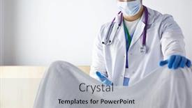 Presentation with male nurse - Cool new presentation with male-obstetrician-and-scrubs-nurse backdrop and a light gray colored foreground
