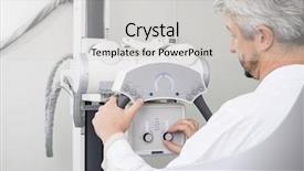  Presentation with controls - Presentation having male radiologist adjusting the controls background and a light gray colored foreground