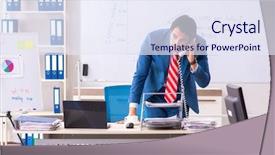  Presentation with sales - Amazing presentation design having male sales analyst in front backdrop and a  colored foreground