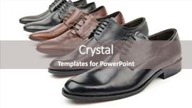  Presentation with fashion shoes - Cool new PPT layouts with tidal flows from middle head backdrop and a soft green colored foreground.