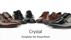  Presentation with fashion shoes - Beautiful theme featuring male shoes in fashion concept backdrop and a white colored foreground