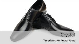  Presentation with fashion shoes - Slides consisting of male shoes in fashion concept background and a  colored foreground