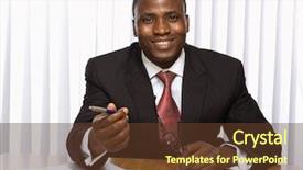  Presentation with african american weddig - Audience pleasing PPT theme consisting of male sign - young african american businessman backdrop and a tawny brown colored foreground