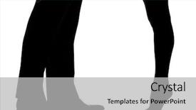  Presentation with love between man and woman - Slide set featuring male silhouettes - one caucasian detail legs feet background and a  colored foreground