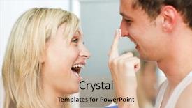  Presentation with black couple having fun - Amazing theme having male skin care - beautiful woman having fun backdrop and a coral colored foreground