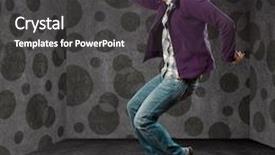  Presentation with michael jackson - PPT theme having dancer dance like michael jackson background and a dark gray colored foreground