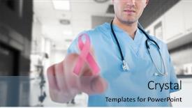  Presentation with futuristic - PPT theme having male surgeon rushing for emergency background and a light blue colored foreground