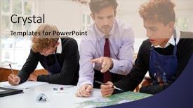  Presentation with teenage - Amazing slide deck having male teacher helping teenage pupils backdrop and a soft green colored foreground