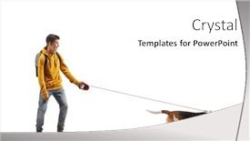  Presentation with beagle dog - Presentation theme with male-teenager-riding-a-skateboard background and a white colored foreground