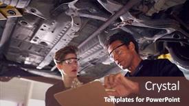  Presentation with ramp - PPT theme with male-tutor-with-student-looking background and a tawny brown colored foreground