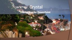  Presentation with pacific - Slide deck featuring malibu - photo of pacific coast background and a seafoam green colored foreground