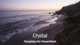  Presentation with pacific - Colorful slide deck enhanced with malibu california pacific ocean dusk at el matador state beach backdrop and a dark gray colored foreground