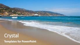  Presentation with lagoon - PPT theme enhanced with malibu lagoon state beach background and a coral colored foreground
