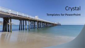  Presentation with los angeles - Amazing theme having malibu pier beach with motion backdrop and a  colored foreground