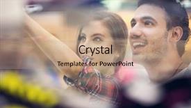  Presentation with mall - PPT layouts having mall look through the show background and a coral colored foreground