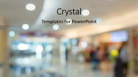  Presentation with middle east dubai mall shopping - Beautiful theme featuring mall shallow depth of focus backdrop and a  colored foreground