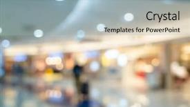  Presentation with middle east dubai mall shopping - Colorful slide deck enhanced with mall shallow depth of focus backdrop and a  colored foreground