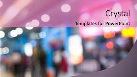  Presentation with abstract art - Amazing PPT theme having mall shallow depth of focus backdrop and a coral colored foreground