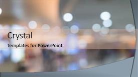  Presentation with abstract art - Beautiful slide deck featuring mall shallow depth of focus backdrop and a soft green colored foreground