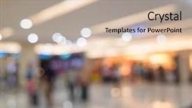  Presentation with abstract art - Colorful slide set enhanced with mall shallow depth of focus backdrop and a mint green colored foreground