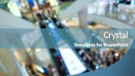  Presentation with abstract art - Slide deck having mall shallow depth of focus background and a teal colored foreground