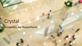  Presentation with abstract art - PPT theme enhanced with mall shallow depth of focus background and a lemonade colored foreground