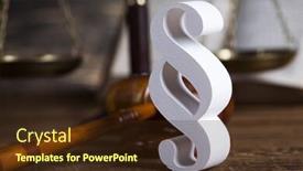  Presentation with mallet - Amazing slide set having justice concept and paragraph sign backdrop and a wine colored foreground