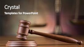  Presentation with mallet - Theme consisting of mallet of judge wooden gavel background and a tawny brown colored foreground