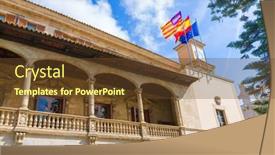  Presentation with island - Amazing theme having mallorca-consulado-de-mar-beside backdrop and a tawny brown colored foreground