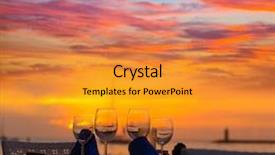  Presentation with port - Presentation consisting of mallorca port de andratx sunset in mallorca at balearic islands of spain background and a gold colored foreground