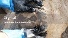  Presentation with sunset beach - PPT layouts featuring malnourished-body-of-a-12 background and a gray colored foreground