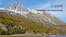  Presentation with connecting - Colorful presentation theme enhanced with maloja-region-collection-of-beatiful backdrop and a light blue colored foreground