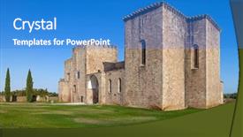  Presentation with knights - Audience pleasing theme consisting of malta headquarters a crusade backdrop and a teal colored foreground