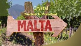  Presentation with winery - Slides enhanced with malta-wooden-sign-with-winery background and a tawny brown colored foreground