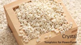  Presentation with fermentation - Colorful presentation theme enhanced with malted rice japanese fermentation food backdrop and a coral colored foreground
