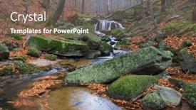  Presentation with unesco - Presentation theme consisting of maly-stolpich-waterfall-jizerskohorske-buciny background and a violet colored foreground