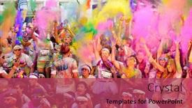  Presentation with color run - Cool new presentation theme with mamaia-constanta-romania-july-26 backdrop and a red colored foreground