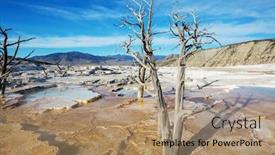  Presentation with hot spring - Presentation theme enhanced with mammoth-hot-spring background and a coral colored foreground