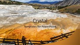  Presentation with hot spring - Cool new presentation with mammoth hot spring backdrop and a coral colored foreground