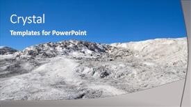  Presentation with hot springs - PPT theme featuring mammoth-hot-springs background and a teal colored foreground