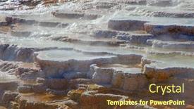  Presentation with yellowstone - PPT theme having mammoth-hot-springs background and a tawny brown colored foreground