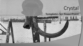  Presentation with expedition - Amazing slide set having mammoth landed by the expedition backdrop and a light gray colored foreground