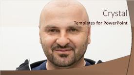  Presentation with implant - PPT theme featuring man-after-hair-implant-therapy background and a lemonade colored foreground