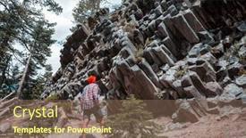  Presentation with devil - Audience pleasing presentation theme consisting of man-amazed-by-the-devil backdrop and a violet colored foreground