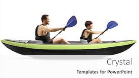  Presentation with child safety - Theme with man-and-a-child background and a white colored foreground