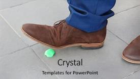  Presentation with chewing gum - PPT layouts consisting of man and chewing gum background and a light gray colored foreground