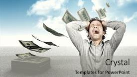  Presentation with flying - Colorful slides enhanced with egg pasta from piedmont italy backdrop and a mint green colored foreground.