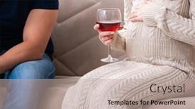  Presentation with alcoholism - Colorful presentation theme enhanced with man-and-pregnant-woman backdrop and a mint green colored foreground