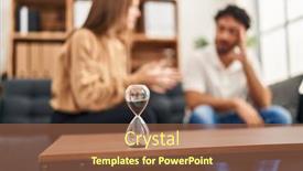  Presentation with couple therapy - Slide deck with man-and-woman-arguing-having background and a tawny brown colored foreground