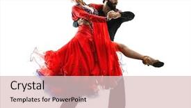  Presentation with tango - Theme with man and woman couple ballroom background and a lemonade colored foreground